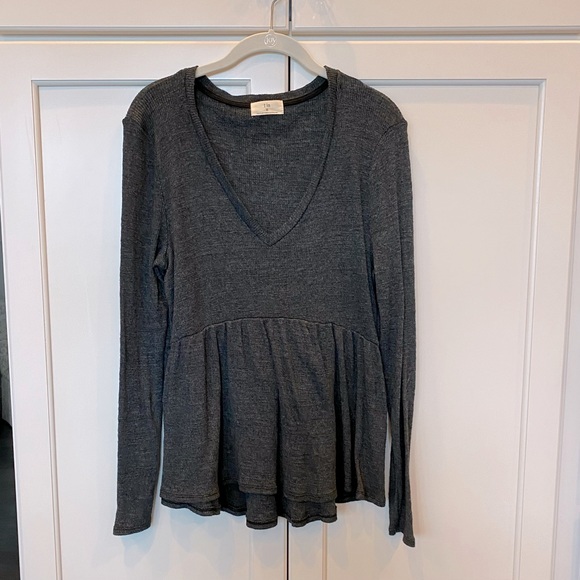 Anthropologie waffle knit top size M - Picture 2 of 5